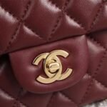 Chanel Classic Double Flap Handbag Burgundy 30cm A01112 B17625 NZG79 - Image 6