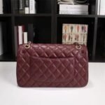 Chanel Classic Double Flap Handbag Burgundy 30cm A01112 B17625 NZG79 - Image 5