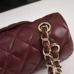 Chanel Classic Double Flap Handbag Burgundy 30cm A01112 B17625 NZG79 - Image 4