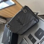 Saint Laurent Niki Medium In Vintage Leather Black 28cm 6331840EN081000 - Image 2