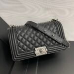 Chanel Boy Medium Handbag Black 25cm - Image 2