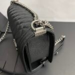 Chanel Boy Medium Handbag Black 25cm - Image 6