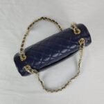 Chanel Classic Double Flap Bag Dark Blue 25cm - Image 5