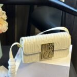 Dior Miss Dior Allover Calfskin White 22cm - Image 2