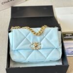 Chanel 19 Flap Bag Light Blue 26cm - Image 2
