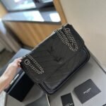 Saint Laurent Niki Medium In Vintage Leather Black 28cm 6331840EN081000 - Image 3