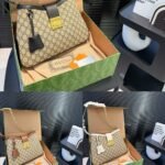 Gucci Padlock GG Medium Shoulder Bag Black 33cm 795113 KHNKG 9769 - Image 4