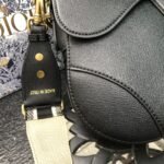 Dior Saddle Bag Grained Calfskin Black 25cm M0455CBAA M900 - Image 2