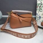 Loewe Small Puzzle Bag Satin Calfskin Oak 24cm A510S21XA9 3980 - Image 3