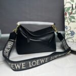 Loewe Small Puzzle Bag Satin Calfskin Black 24cm A510S21XA9 1100 - Image 2