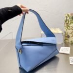 Loewe Puzzle Hobo Bag Leather Celestine Blue 29cm - Image 2