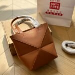 Loewe Mini Puzzle Fold Tote Warm Desert 17cm A657V25X01 2586 - Image 2