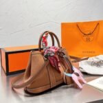 Hermes Garden Party Mini Bag Brown 25cm - Image 2