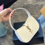 Saint Laurent Mini Le 5 À 7 Blanc Vintage 19cm 7103182R20W9207 - Image 2