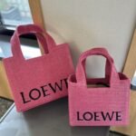 Loewe Small LOEWE Font Tote Sunset Pink 24cm ALF1V46X01 6786 - Image 2