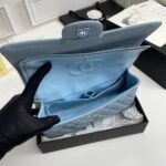 Chanel Classic Double Flap Bag Light Blue 25cm - Image 2