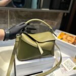 Loewe Small Puzzle Bag Eucalyptus Green 24cm A510P60X41 4787 - Image 2