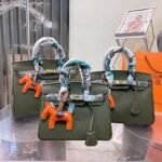 Hermes Birkin Togo Handbag Canopee Green 35cm - Image 2