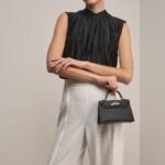 Hermes Kelly Mini Epsom Handbag Black 22cm - Image 8