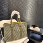 Goyard Villette Jacquard Tote Bags Khaki Green 44cm - Image 2