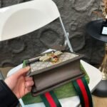 Gucci Queen Margaret GG Top Handle Bag Brown 20cm - Image 3