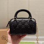 Gucci GG Emblem Super Mini Top Handle Bag Black 16cm 815255 AAEEM 1000 - Image 2