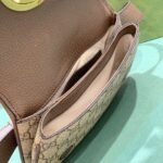 Gucci Blondie Leather Trimmed Belt Bag Brown 28cm - Image 7