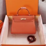 Hermes Kelly 25 Togo Handbag Orange 25cm - Image 2