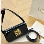 Dior Miss Dior Flap Bag Black 20cm M2610UWI M900 - Image 2