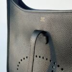 Hermes Evelyne 29 Clemence Black 25cm - Image 3