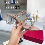 Valentino Rockstud Slide Sandal Pink WS0C47NGUV6L - Image 2