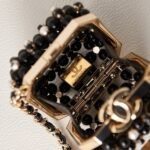 Chanel Mini Evening Bag Imitation Pearls In Black 8cm - Image 2