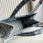 Dior Small Book Tote Oblique Embroidery Grey 26cm - Image 2