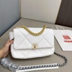 Chanel 19 Bag Lambskin White 28cm - Image 2