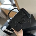 Chanel Mini Top Handle Flap Bag So Black 20cm - Image 2