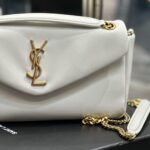 Saint Laurent Calypso Small In Blanc Vintage 27cm 734153AACQO9227 - Image 3