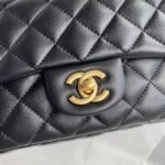 Chanel Mini Classic Handbag Pearl Crush Black 20cm - Image 3