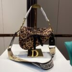 Dior Saddle Bag Mizza Embroidery Beige Multicolor 24cm - Image 3