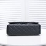 Chanel Classic Double Flap Bag Black Leather 30cm - Image 3