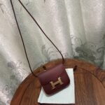 Hermès Constance Slim Wallet Evercolor Rouge 10cm H082501CCBE - Image 3