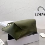 Loewe Medium Puzzle Fold Tote Dark Khaki Green 25cm A657G50X01 3969 - Image 3