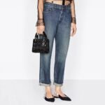 Dior Mini Lady Dior Bag Strass Satin Black 17cm M0500PRTC M911 - Image 7