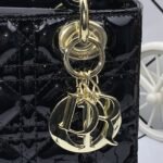 Dior Small Lady Dior Bag Black Shiny Black 20cm M0531OWCB M900 - Image 3