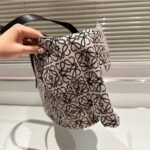 Loewe Elephant Basket Bag Anagram Jacquard Black And White 29cm - Image 3