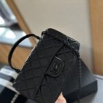 Chanel Mini Top Handle Flap Bag So Black 20cm - Image 3