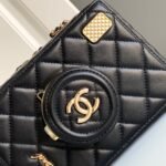 Chanel Camera Bag Leather Black 18cm AS4817 B16255 94305 - Image 3