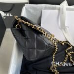 Chanel Mini Classic Handbag Pearl Crush Black 20cm - Image 4