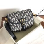 Dior Bobby Medium Bag Blue Oblique Jacquard 22cm M9319UTZQ M928 - Image 4