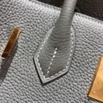 Hermes Birkin 25 Togo Pearl Grey 25cm - Image 4