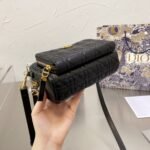 Dior Caro Double Pouch Black 19cm - Image 4